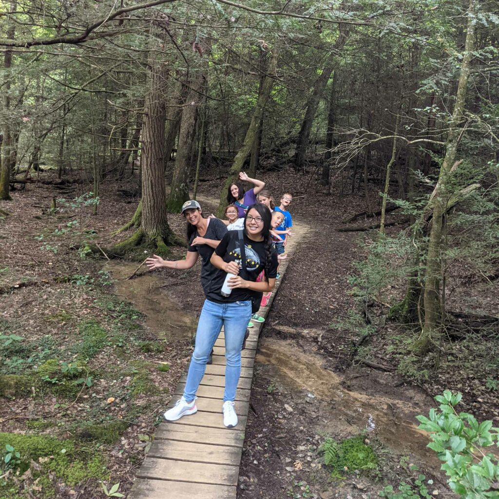 savage gulf hiking wooden bridge tennessee glamping