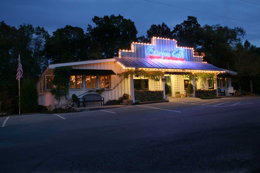 canyon grill exterior dark